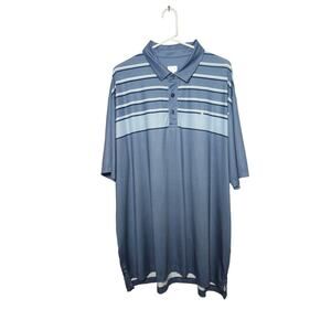 Callaway OptiDri‎ Men's Short Sleeve Polo Shirt Blues Stripes Size XXL